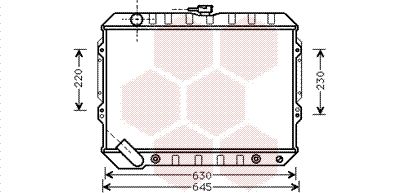 VAN WEZEL Radiaator,mootorijahutus 32002089